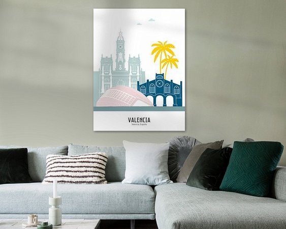 Example of the artwork in a room