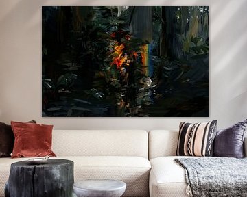 Bedroom with Rain by Art & Soul Creations