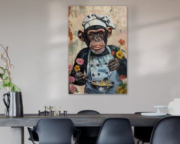 Chef met Charme - Chimpansee aan het Koken van Eva Lee