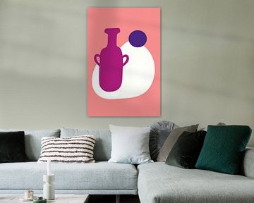 Wijn Drink Fles Abstract Illustratie van ComfortQ