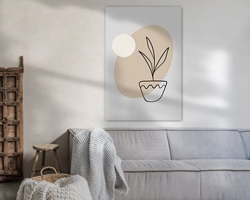 Minimalist Plantje Illustratie van ComfortQ