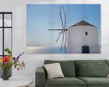 Windmolen in Griekenland van Barbara Brolsma