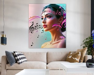 Echoes of the Mind van Wall Art Creations by Peter