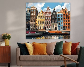 Amsterdam grachtenpanden van But First Framing