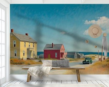 Lonely coastal settlement by Skyfall