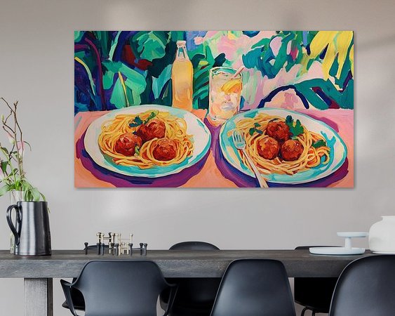 Example of the artwork in a room