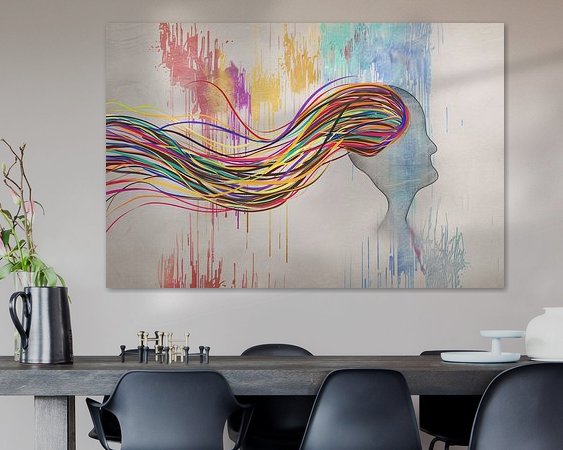 Example of the artwork in a room