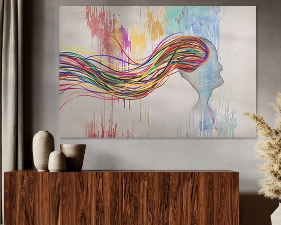 Example of the artwork in a room