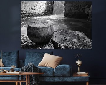 Klassieke waterval in zwart-wit van Art & Soul Creations