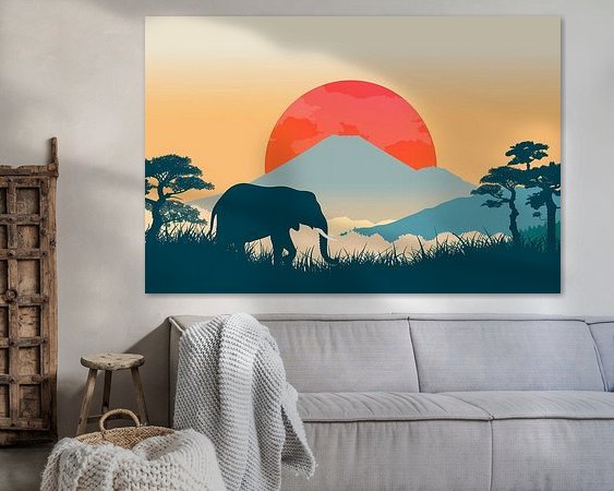 Example of the artwork in a room