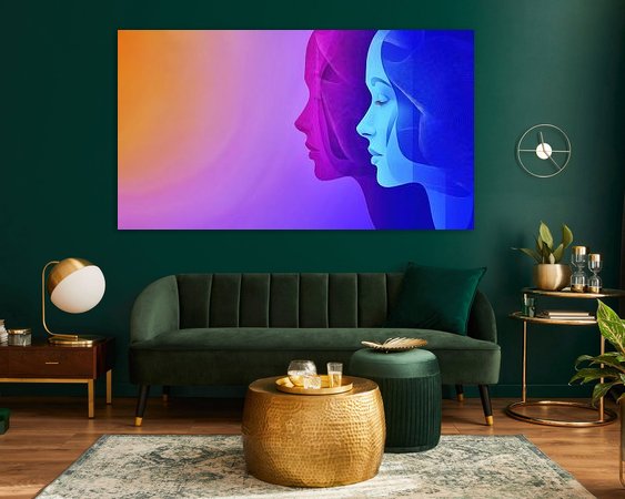 Example of the artwork in a room