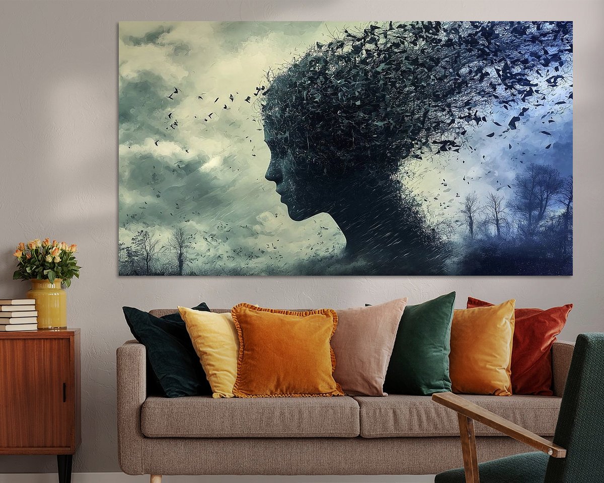 Example of the artwork in a room