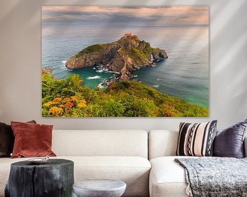  San Juan de Gaztelugatxe, Baskenland, Spanje van Henk Meijer Photography