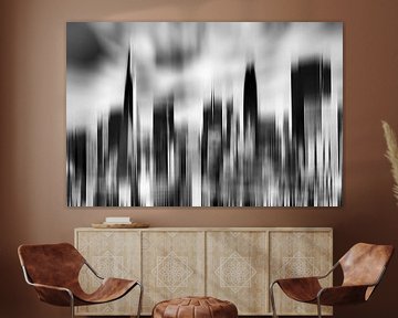 Skyline San Francisco zwart-wit van Dieter Walther
