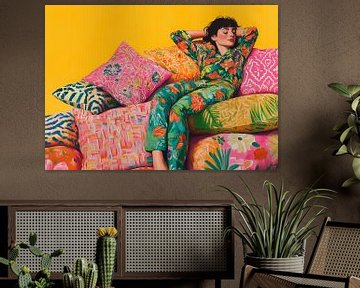 Vibrant Pillow Serenity van Liv ter Riet