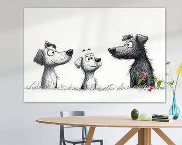 three disney dogs by PixelPrestige