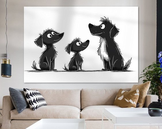 Example of the artwork in a room