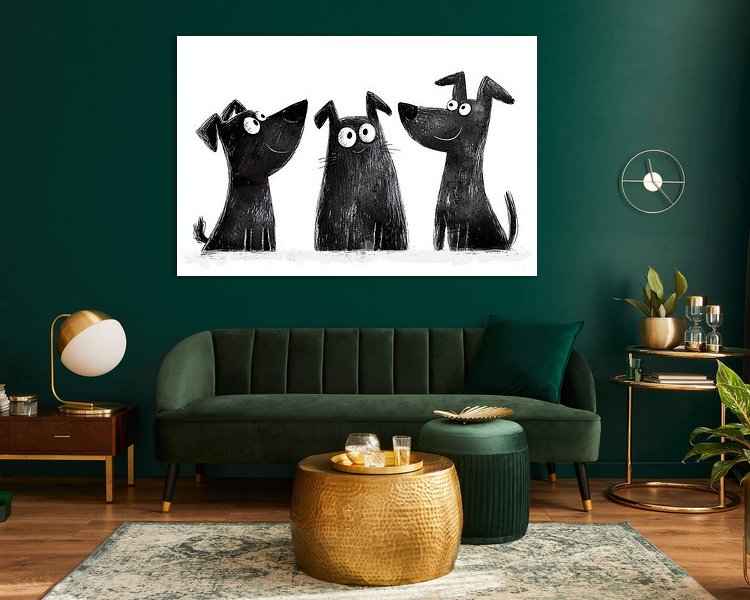 Example of the artwork in a room