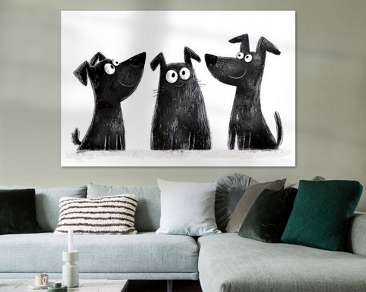 Example of the artwork in a room