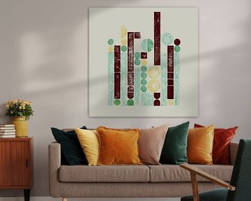 Lego Dots Monoprint - Tile Symphony 01