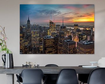 New York Panorama III van Jesse Kraal