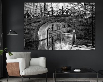 The Magdalena Bridge over the Nieuwegracht canal in Utrecht by André Blom Fotografie Utrecht