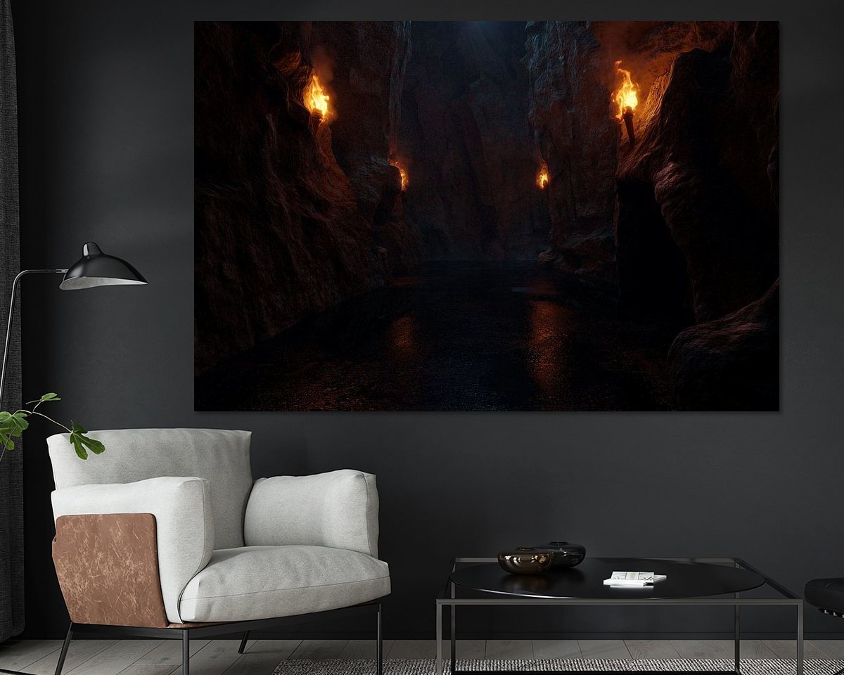 Example of the artwork in a room