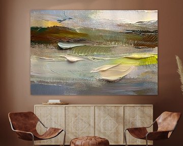 Modern Abstract serie: Olieverf op linnen - 4 van Studio Pieternel