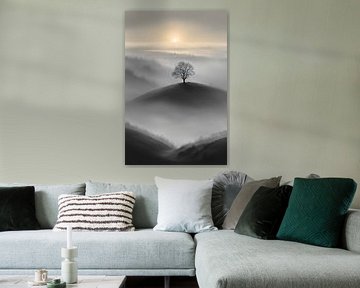 The Zon Levende Wijsheid Boom Schilderij