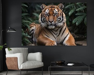 Majestätischer Tiger in seinem natürlichen Lebensraum von Art & Soul Creations