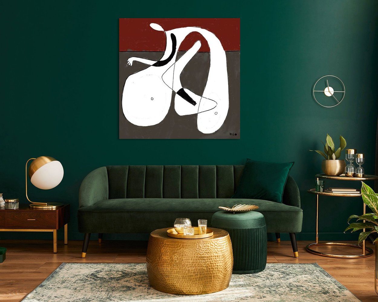Example of the artwork in a room