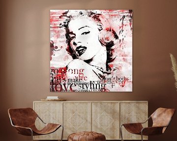 Marilyn Monroe schilderij | Pop art kunstwerk