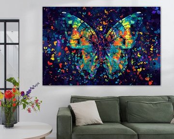 Kleurrijke abstracte vlinder kunstontwerp van Art & Soul Creations
