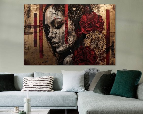 Example of the artwork in a room