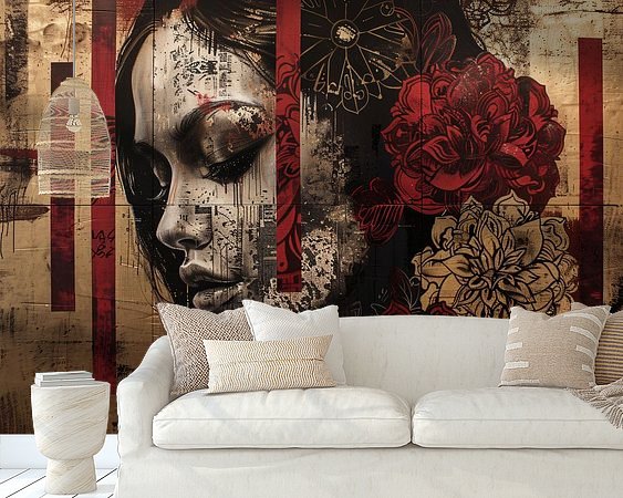 Example of the artwork in a room