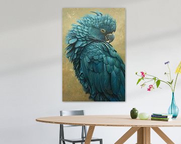 Detailed realistic portrait of a parrot by Art & Soul Creations