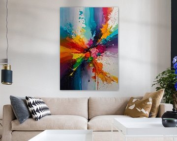 Dynamic colourful explosion in abstract style by Art & Soul Creations