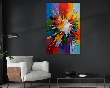 Kleurrijke explosie van abstracte energie van Art & Soul Creations