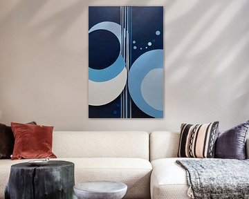Abstract minimalistisch kunstwerk met geometrische vormen