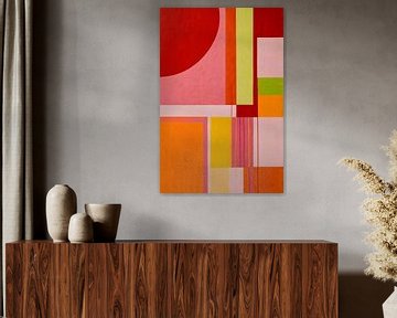 Geometrische vormen in kleurrijk abstract design van Art & Soul Creations