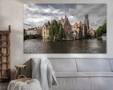 The Rozenhoedkaai in Bruges by MS Fotografie | Marc van der Stelt