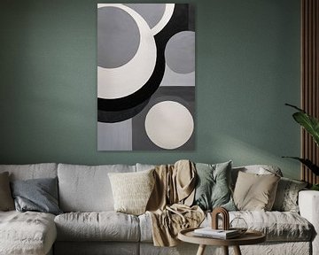 Minimalistisch abstract ontwerp met geometrische vormen van Art & Soul Creations