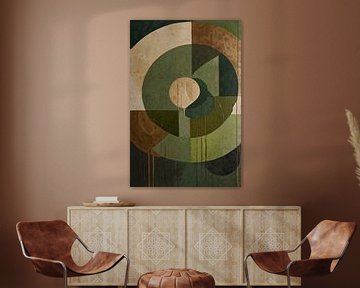 Geometrische abstracte vormen in natuurlijke kleuren van Art & Soul Creations