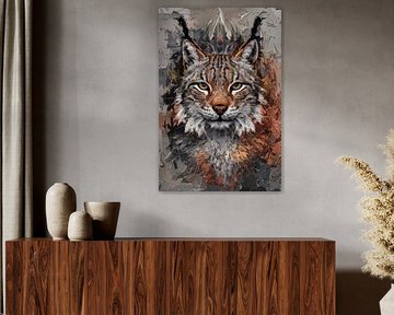 Digital art lynx kunstwerk