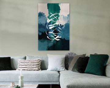 Dynamische abstracte kleuren en vormen