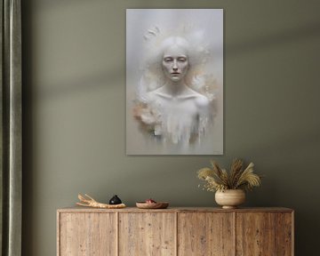 Etherische vrouw in minimalistisch portret van Art & Soul Creations