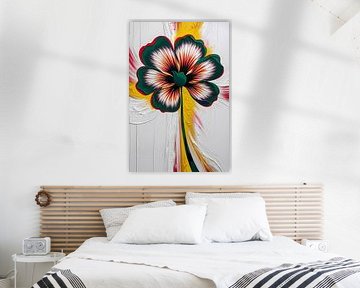 Kleurrijke abstracte bloemillustratie
