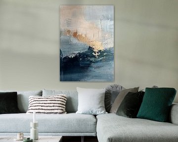 Gelassenes Chaos in Blau-Gold von Zen und Mehr