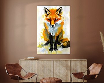 Modern fox art design by Art & Soul Creations