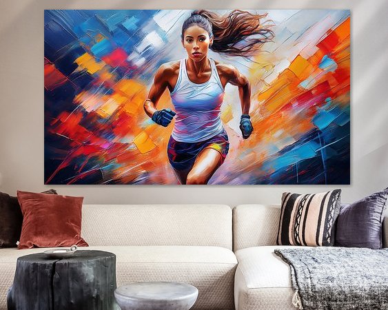 Example of the artwork in a room